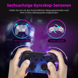 1 x RAW Customer Returns NexiGo Wireless Controller for Switch Switch Lite, Extra Controller for Nintendo Switch Controller, Bluetooth, with Vibration, Motion, Turbo and LED Light Cosmic Nebula  - RRP €39.98