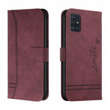 2 x Brand New QIWEIQING Compatible with mobile phone case for Samsung Galaxy A51 4G case, mobile phone Samsung Galaxy A51 4G case, leather flip case mobile phone case protective cover for Samsung A51 4G case Red Wine HX - RRP €22.4