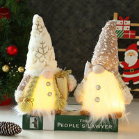 1 x RAW Customer Returns Gnome Figure Set, Christmas Decoration Gnome, Luminous Gnome Christmas Decoration American, Sweden Christmas Tree Decoration Hanging Small with Illuminated LED for Indoor Window Gifts Children A  - RRP €23.89