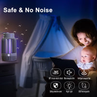 1 x RAW Customer Returns Mosquito Lamp, Insect Zapper, Electric Fly Repellent with Night Light, Powerful Mosquito Repellent Pest Control Traps for Indoor and Outdoor - RRP €31.99