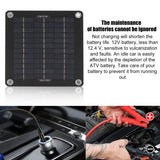 1 x RAW Customer Returns WIYETY 12V 10W Solar Charger Portable Solar Panel with Battery Clamps Cigarette Lighter Plug, Solar Module Trickle Charge, for Car, Motorcycle, Boat, RV, Truck - RRP €23.06