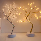 2 x RAW Customer Returns XVZ LED tree lights, 108 LED tree lights, USB table lamp, battery operated mood light for living room, office, dining room, Christmas, hotel, interior decoration - warm white - RRP €40.3