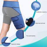 1 x RAW Customer Returns Haofy Groin Hip and Thigh Support for Women and Men, Elastic Band Thigh Straps Relieve Sciatica Pain Adjustable Compression Groin Brace to Heal Muscle Injuries and Relieve - RRP €27.89