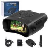 1 x RAW Customer Returns TOMSHOO Night Vision Device, 4K 36MP 300M Night Vision Goggles with 4000mAh Rechargeable, 32G Memory Card, 6.8X Digital Zoom, 850nm IR Illuminator for Surveillance, Animal Watching - RRP €45.01