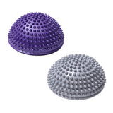 1 x RAW Customer Returns DXIA 2X Half Foot Massage Balance Ball, Hemisphere Hedgehog Balance Plate, Improve Balance Cushion Balance Ball, Spiky Roller Trainer for Fitness Yoga Pilates Coordination Exercises - RRP €19.99