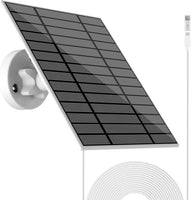 1 x RAW Customer Returns Solar Panel for Security Cameras, 6W USB Solar Panel for Cameras, DC 5V, Camera Solar Panel Charger USB-C, IP65 Waterproof USB Solar Panel Charger for Camera with 360 Adjustable Mount - RRP €23.2