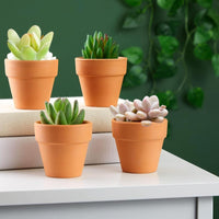 1 x RAW Customer Returns HDKAJL 20 pieces terracotta pot, clay plant pots, mini terracotta flower pot with drainage hole, ceramic plant pot for indoor and outdoor plants, cactus, succulents, houseplants 3.5 x 3 cm  - RRP €14.57