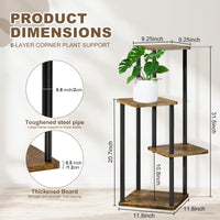 1 x RAW Customer Returns YOCOMEY 4-Tier Wooden Flower Rack Plant Rack, Multi-Tier Flower Stand Plant Stand Flower Bench Flower Stairs Plant Stairs Standing Shelf for Indoor Garden Balcony Decoration Black  - RRP €40.33