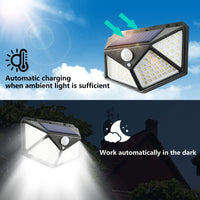 1 x RAW Customer Returns Solar Lamps for Outdoor Use with Motion Sensor Outdoor Solar Lights LED Spotlight Outdoor Lamp Security Wall Light IP65 Waterproof 3 Modes Solar Wall Light for Balcony Garden Garage House Wall Yard Pack of 4  - RRP €37.99