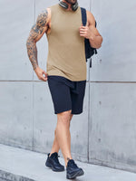 1 x RAW Customer Returns Tank Top Men s Sleeveless Muscle Shirts Gym Sports Undershirt Men T Shirt Men s Fitness Tank Tops Tee Top for Men Khaki 3XL - RRP €19.15