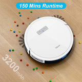 1 x RAW Customer Returns Tikom vacuum robot with mopping function 2 in 1, G8000 Pro vacuum robot, 4500Pa strong suction power robot vacuum cleaner, self-charging, WiFi, 150mins max, ideal for pet hair, carpet, hard floor - RRP €199.99