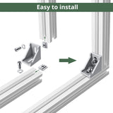 1 x RAW Customer Returns EYPINS 40x fastening material angle fastening, aluminum profile 30x30 30x60 groove 8 grid struts aluminum mounting profile rod profile strut profile groove profile construction profile for DIY projects 3D printer CNC - RRP €40.26