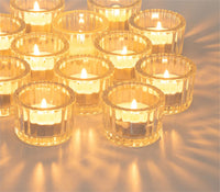 1 x RAW Customer Returns NUPTIO Clear Tealight Holder Tealight Glasses Glass 12 Pack Small Candle Glasses Tealight Glass Tealight Glasses Votive Candle Holder Ribbed Wedding Table Centerpieces Dining Room Christmas Decorations - RRP €20.15