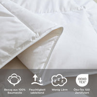 1 x RAW Customer Returns Degrees of Comfort Down Duvet 135x200 cm set of 2, winter duvet 50 down 50 feathers, 100 cotton lining, suitable for allergy sufferers, Oeko-Tex Standard 100 - RRP €139.99