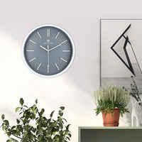 1 x RAW Customer Returns Lafocuse Orange Minimalist Wall Clock, Modern Silent Without Numbers, Non-Ticking Quartz Movement for Living Room Kitchen Bedroom 30cm - RRP €18.68