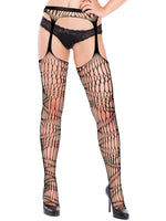 1 x RAW Customer Returns 6 Fishnet Stockings Black  - RRP €20.06