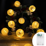 1 x RAW Customer Returns Auting LED lantern fairy lights for indoors, 20 LEDs 6M lanterns weatherproof with timer, warm white fairy lights for indoors, 2 modes lantern fairy lights battery for garden, balcony, party - RRP €15.95