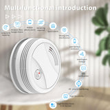 1 x RAW Customer Returns BSEED Smart smoke detector, smart home fire detector, WiFi smoke detector with app notification, works with Google Home Amazon Alexa, networked smoke detectors with 85 dB according to CE EN 14604 standard, pack of 1 - RRP €27.32