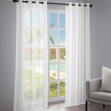 1 x RAW Customer Returns Topfinel Curtains Living Room Sheer Curtains Living Room Semi Transparent Curtain 240 cm Long Ready Made Curtains with Eyelets Curtains White Semi-Transparent for Balcony Door Sliding Door Loop Curtains - RRP €29.99