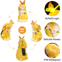 1 x RAW Customer Returns Omdekor rabbit garden decoration solar garden figures, solar lamp figure terraces, solar animals for balcony, garden figure rabbit waterproof animal sculpture gifts, garden decoration, balcony decoration - RRP €26.4