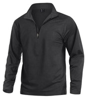 1 x RAW Customer Returns KEFITEVD Cycling Pullover Men s Long Sleeve 1 4 Zip Regular Fit Functional Shirt Breathable Long Sleeve Shirt Soft Ski Shirt Men Black L - RRP €30.23