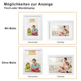 1 x RAW Customer Returns Egofine picture frame 15 x 20 cm, wooden frame with acrylic glass, MDF frame set of 4, passepartout for photos 10 x 15 cm, frame for table and wall mounting, white - RRP €27.53