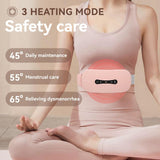 1 x RAW Customer Returns Menstrual Heating Pad, Cordless Electric Heating Belt, Rechargeable Heated Massage Pillow for Menstrual Period Pain Relief, Stomach, Back or Belly Pain - RRP €20.21