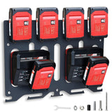 1 x RAW Customer Returns TOPOWN 3-in-1 wall mount for Einhell chargers and cordless drills, stable 4-piece battery holder, charger holder and cordless drill - RRP €36.99