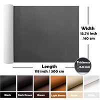 1 x RAW Customer Returns GELAISI self-adhesive PU leather film 40 300cm PVC self-adhesive artificial leather leather look film, decorative film, furniture film, leather wallpaper for leather repair, renovation, sofa, furniture, closet,  - RRP €23.48