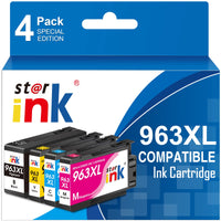 1 x RAW Customer Returns 963XL printer cartridges, 963 XL cartridges, latest chip compatible with HP 963XL multipack ink cartridges for HP OfficeJet Pro 9010 9012 9020 9022 9014 9010e 9012e 9014e 9020e cartridges, 4 pack - RRP €31.2