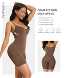 1 x RAW Customer Returns FeelinGirl Seamless Shapewear Full Body Waist Trainer Body Shaper Tummy Control Shaping Bodysuits Thigh Slimmer Overbust Butt Lifter Back Support Brown XS S - RRP €35.03