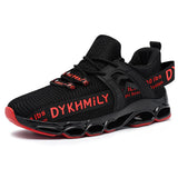 1 x RAW Customer Returns DYKHMILY Safety Shoes Men s Work Shoes Steel Toe Cap Anti-Smashing Cushioning Work Sneakers Lightweight Breathable Comfort Fashion Black Red, 49EU  - RRP €34.21