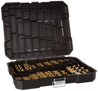 1 x RAW Customer Returns HURRICANE 230-piece titanium drill set, professional drill set from 1 mm to 10 mm, high-speed steel drill, accessories for drilling machines, titanium drill for wood cast iron aluminum alloy plastic - RRP €43.99