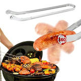 2 x RAW Customer Returns BBQ Sausage Turning Tongs for Cooking, 38CM Rotating Grill Tongs, Kitchen Tongs Grill Tongs for Cooking, with Smooth Rollers on the Top, BBQ Sausage Turning Tongs - RRP €26.14