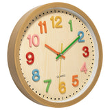 1 x RAW Customer Returns Foxtop Wall Clock Children s Bro 3D Numbers Without Ticking Noises Silent Clock for Boys Girls Children s Room Bedroom Decor 30 cm - RRP €27.99