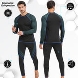 1 x RAW Customer Returns UNIQUEBELLA thermal underwear set, functional underwear, men s ski underwear, winter suit, ski thermal underwear, thermal underwear, undershirt underpants - RRP €19.15