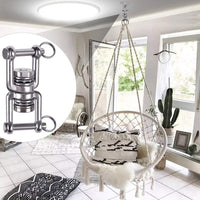 1 x RAW Customer Returns Besthouse swivel with 2 ball bearings, 360 rotation, swing hook with SUS304 stainless steel, safe and quiet for turning hanging chair, punching bag, swivel - RRP €16.59