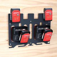 1 x RAW Customer Returns TOPOWN 3-in-1 wall mount for Einhell chargers and cordless drills, stable 4-piece battery holder, charger holder and cordless drill - RRP €36.99