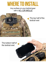 1 x RAW Customer Returns OneTigris Plate Carrier Phone Holder Mobile Phone Holder Mounting Plate for Plate Carrier Tactical Vest and Chest Rig for Screen Size 4.7 -6.7  - RRP €40.33