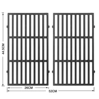 1 x RAW Customer Returns 7637 Grill Grate and Frying Pans Replacement Part for Weber Spirit I II 200 Series, 44.5 cm BBQ Grill Plate for Weber Spirit E-210 E-220 Spirit S-210, S-220 Cast Iron Gas Grills with Front Control Grates 2PCS - RRP €58.37