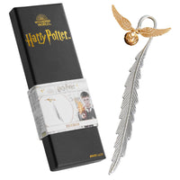 1 x RAW Customer Returns Harry Potter Metal Bookmark - Special Bookmark with Snitch Pendant Gift for Sister Friend Mum Dad Official Harry Potter Gadget - RRP €16.85