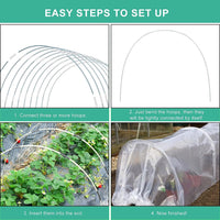 1 x RAW Customer Returns Anti-Insect Net, Garden Greenhouse Hoops, Fine Anti-Insect Mesh, Garden Tunnel, Greenhouse Tunnel Hoops, Anti-Bird Mesh, Plant Tunnel, Greenhouse Tires, Protective Mesh - RRP €33.26