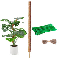 1 x RAW Customer Returns sukevitor Monstera 114cm Coconut Plant Pole for Climbing Plants, Light Brown - RRP €28.8