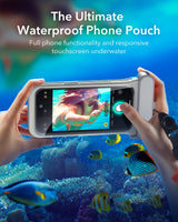 1 x RAW Customer Returns ESR Waterproof Case for iPhone 15 Pro 14 Pro 13 Pro, Underwater Touch Sensitivity, IPX8 Waterproof, Underwater Floating Cover with Lanyard, Ideal for Snorkeling, Black - RRP €22.55