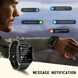 1 x RAW Customer Returns Smartwatch Men Ultra with telephone function, fitness tracker with heart rate sleep monitoring, music storage, 600 mAh large battery, blood pressure monitor, voice recorder, fitness watch sports watch for Android iOS - RRP €43.04