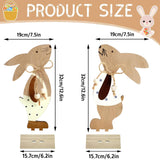 25 x Brand New 32CM Easter Decoration Large Wooden Easter Bunny 2P Easter Decoration Standing Wooden Easter Bunny Table Decoration Spring Easter Easter Decoration Easter Gift - RRP €510.0