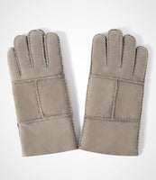 2 x Brand New YISEVEN Men s Durable Sheepskin Mittens Lambskin Gloves Mittens Sherpa Fur Flip Cuff Thick Wool Lined and Heated Warm for Winter Cold Weather Dress Driving, Taupe Suede L - RRP €53.08