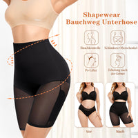 1 x RAW Customer Returns Werkiss Shapewear Women s Tummy Control Underpants High Waist Tummy Control Shape Girdle Pants Figure Shaping Underwear Tummy Control Body Shaper Leggings Girdle Pants 2 Black-strong control, S  - RRP €22.18