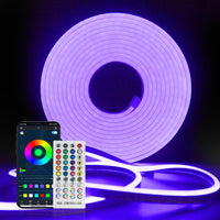 1 x RAW Customer Returns LED Strip RGB, Neon LED Strip with APP Control, 12V Waterproof Flexible DIY Neon Light Strip LED Lights, Music Sync LED Light Strip for Living Room, Bedroom RGB, 20M  - RRP €50.42