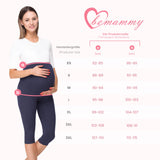 1 x RAW Customer Returns Be Mammy 3 4 maternity leggings short made of cotton, comfortable and opaque pregnancy leggings 2Pack maternity wear BE20-229 2Pack black black, L  - RRP €20.16